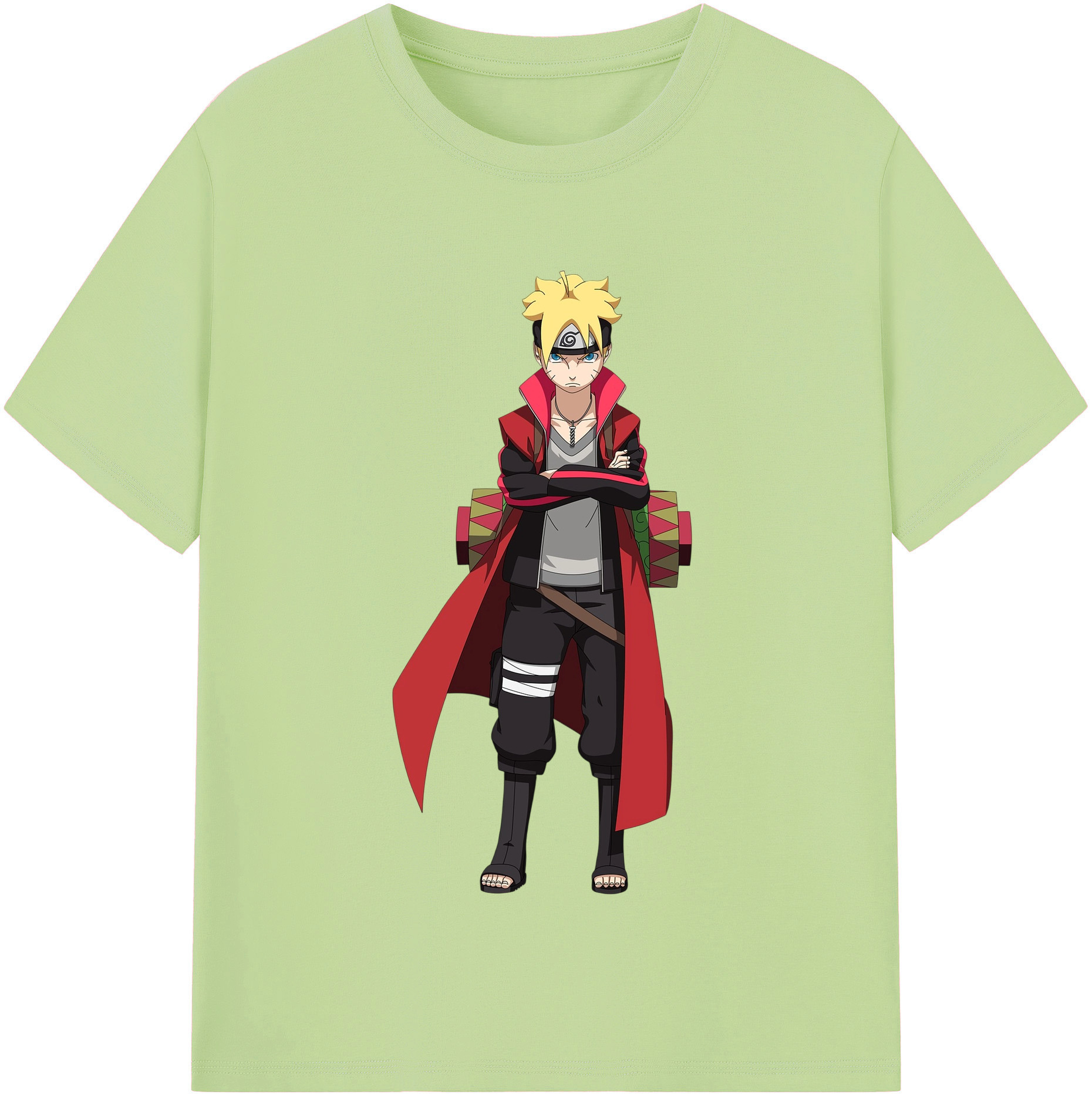 （画像用） NARUTO -ナルト- うずまき ボルト Uzumaki Boruto 綿100％半袖Tシャツ（フロントプリント）
